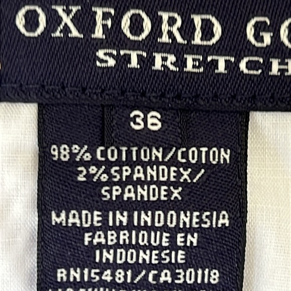 Oxford  golf striped stretch shorts 36 size - Picture 8 of 8